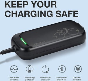 Qoltec Szybka Ładowarka Pro do roweru Bosch 36V | 42V | 2A  + kabel zasilający 3