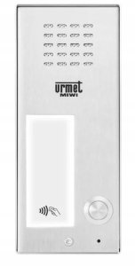 6025/PR1-RF Urmet Panel rozmówny ELITE, 1 przycisk wywołania, czytnik zbliżeniowy, moduł informacyjny 3