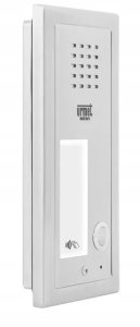6025/PR1-RF Urmet Panel rozmówny ELITE, 1 przycisk wywołania, czytnik zbliżeniowy, moduł informacyjny 4