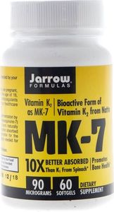 Jarrow Jarrow Vitamin K2 MK-7 90mcg 60 kaps. - JAR/036 1