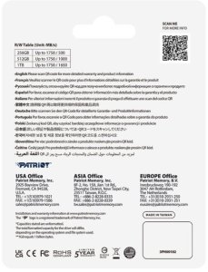Patriot EP CFexpress 2.0 Type B 1TB 1750MB/s 2