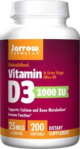 Jarrow Jarrow Vitamin D3 1000IU 200 kaps. - JAR/035 1