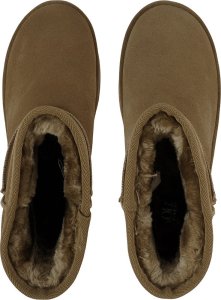 Buty damskie skórzane Solo Soprani Couture Hugh Platform oliwkowe SSW421P05 06 40 4