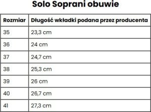 Buty damskie skórzane Solo Soprani Couture Hugh Platform oliwkowe SSW421P05 06 40 7