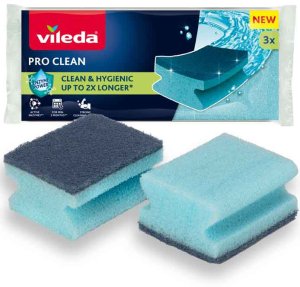 Zmywak profilowany z enzymami Vileda Pro Clean 3 szt. 14