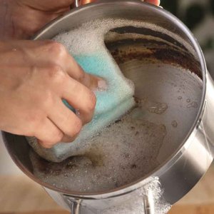 Zmywak profilowany z enzymami Vileda Pro Clean 3 szt. 5