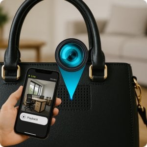 MINI KAMERA WIFI SZPIEGOWSKA UKRYTA ANDROID ZDALNY PODGLĄD CZUJNIK RUCHU 4