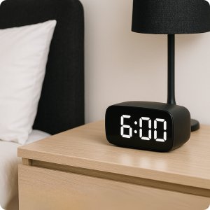 MINI KAMERA WIFI SZPIEGOWSKA UKRYTA W BUDZIKU ANDROID ZDALNY PODGLĄD RUCHU 2