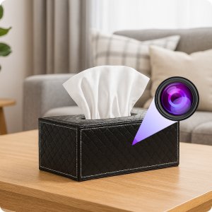 MINI KAMERA WIFI SZPIEGOWSKA UKRYTA W CHUSTECZNIKU ANDROID ZDALNY PODGLĄD 3