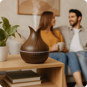 MINI KAMERA WIFI SZPIEGOWSKA W NAWILŻACZU CZUJNIK RUCHU PODGLĄD NA TELEFON 2