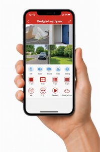 ZESTAW KAMER DO MONITORINGU POE DO DOMU 4 KAMERY 8MPX ZEWNĘTRZNE APLIKACJA 3