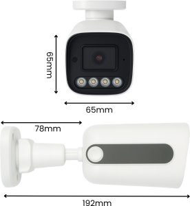 KAMERA TUBOWA IP POE ZEWNĘTRZNA 8MPX ONVIF ZESTAW KAMER DO MONITORINGU 5