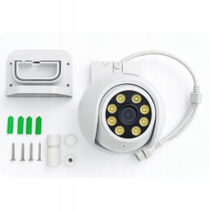 KAMERA OBROTOWA IP POE ZEWNĘTRZNA 8MPX ONVIF ZESTAW KAMER DO MONITORINGU 4