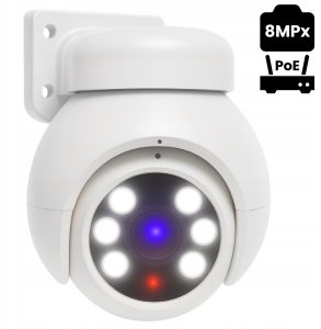 KAMERA OBROTOWA IP POE ZEWNĘTRZNA 8MPX ONVIF ZESTAW KAMER DO MONITORINGU 5