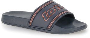 Lotto KLAPKI Midway IV Slide Cool Gray 11C/Persimmon Orange Men 10.0 42.0 2