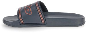 Lotto KLAPKI Midway IV Slide Cool Gray 11C/Persimmon Orange Men 10.0 42.0 3