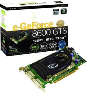 Karta graficzna EVGA GeForce 8600 GTS 256MB 8600GTS 256MB 128bit DDR3 TV 2xDVI SuperSuperClocked 1
