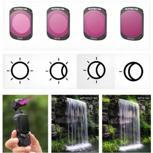 ZESTAW 6 FILTRÓW DO DJI OSMO POCKET 3 - CPL / MCUV / ND8 / ND16 / ND32 / ND64 + ETUI 11