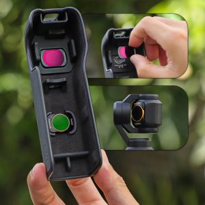 ZESTAW 6 FILTRÓW DO DJI OSMO POCKET 3 - CPL / MCUV / ND8 / ND16 / ND32 / ND64 + ETUI 12