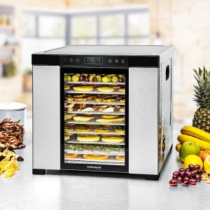 Suszarka Rommelsbacher Dörrautomat DA 1050 (stal nierdzewna/czarny, 1.100 Watt, powierzchnia suszenia 39,4cm x 38cm na poziom) 4