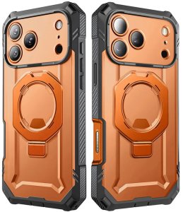 SUPCASE UB GRIP PRO MAG MAGSAFE IPHONE 17 PRO CLEAR/CORAL 3