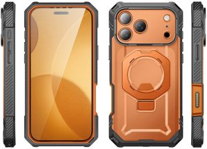 SUPCASE UB GRIP PRO MAG MAGSAFE IPHONE 17 PRO CLEAR/CORAL 4