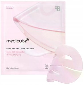 MEDICUBE_PDRN Pink Collagen Gel Mask kolagenowa maska do twarzy 4szt 2