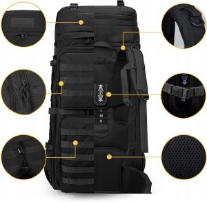 Mardingtop Plecak taktyczny 75 l z osłoną przeciwdeszczową system Molle 2