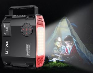 UTRAI 7000A powerbank rozruchowy 27000 mAh z kompresorem i latarka DC 160 W 6