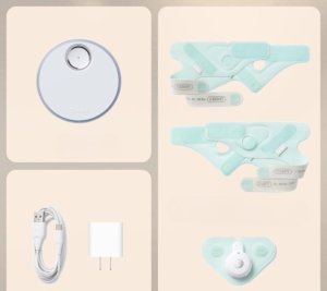 Owlet Dream Sock Pulsoksymetr monitor parametrów niemowlaka niebieski 3