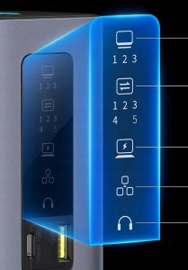 Stacja/replikator Baseus Spacemate Displaylink 11w1 USB-C 4