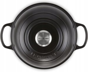 Le Creuset Brytfanna do Pieczenia Chleba Żeliwo 24 cm Czarny Mat nowy 2