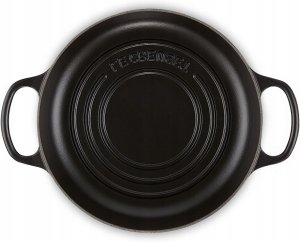 Le Creuset Brytfanna do Pieczenia Chleba Żeliwo 24 cm Czarny Mat nowy 3