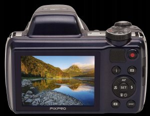 KODAK Pixpro AZ528 cyfrowy aparat hybrydowy 16 Mpx Full HD 1080p niebieski 14