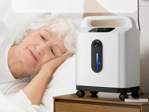 ALLNIS Koncentrator tlenu wysokiej czystości domowy i w podróży1-8 l/min 2