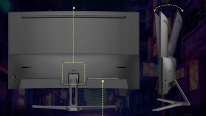 Amzfast Zakrzywiony monitor gamingowy 27" 240 Hz QHD 2560 x 1440 5