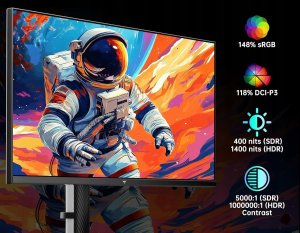 KTC M27T6 Monitor 27" LED 2K 180 Hz QHD 2560x1440p 4