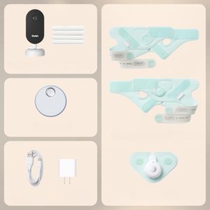 Niania Owlet Dream Duo Niania elektroniczna 2K HD pulsoksymetr zestaw różowy 3