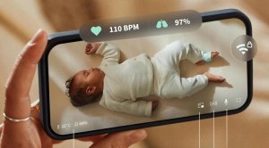 Niania Owlet Dream Duo Niania elektroniczna 2K HD pulsoksymetr zestaw różowy 4