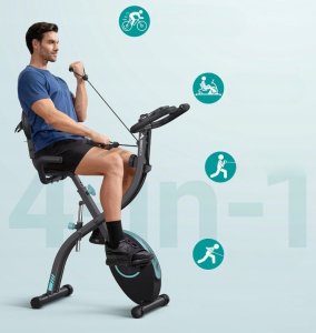 MERACH MR-S15B1 Rower treningowy 4w1 magnetyczny ergometr pomiar pulsu 2