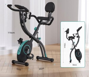 MERACH MR-S15B1 Rower treningowy 4w1 magnetyczny ergometr pomiar pulsu 4