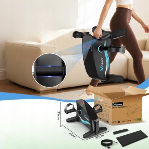 MOSUNY Trenażer rowerowy elektryczny z pedałami 15 prędkości 2025 3