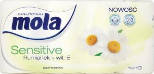 Mola Papier toaletowy Sensitive Rumianek + wit. E 8 szt 1