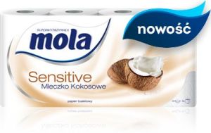 Mola Papier toaletowy Sensitive Mleczko kokosowe 8 szt 1