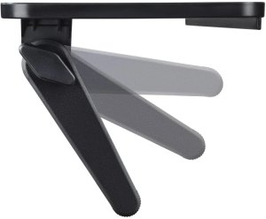 UNIWERSALNA PÓŁKA NA TELEWIZOR I MONITOR, 30 X 12,7 CM, CZARNA 2