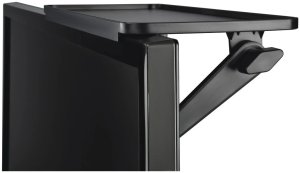 UNIWERSALNA PÓŁKA NA TELEWIZOR I MONITOR, 30 X 12,7 CM, CZARNA 3