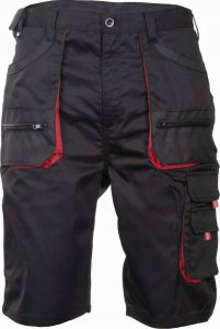 BE-01-009 - krótkie spodnie robocze, bawełna 20%, poliester 80% - royal/czarny 62 3