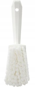 Hand brush, Vikan, 27x7x8.5cm, white, polyester/PP/stainless steel, soft, slotted 3