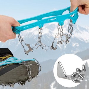 Springos Raczki na buty stalowe, antypoślizgowe, turystyczne nakładki rozmiar 36-40 turkusowe UNIWERSALNY 11