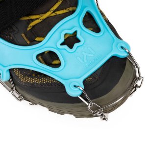 Springos Raczki na buty stalowe, antypoślizgowe, turystyczne nakładki rozmiar 36-40 turkusowe UNIWERSALNY 2